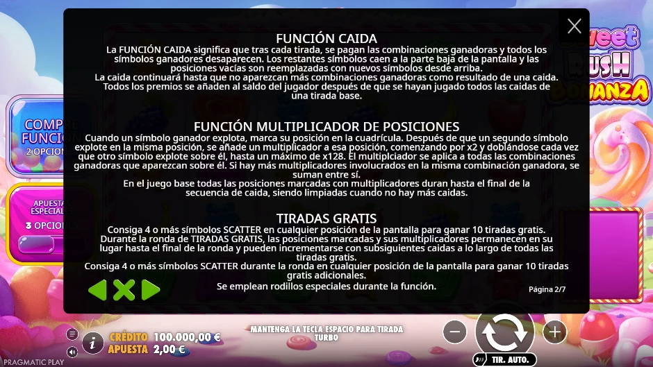 Reglas del multiplicador de posiciones